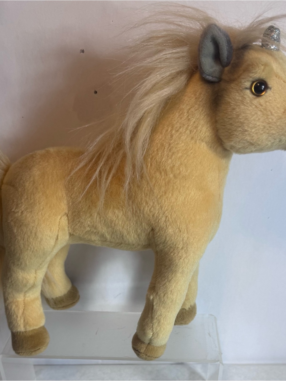 Wizarding World of Harry Potter Yellow Unicorn Plush Stuffed Universal Studios